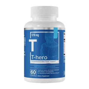 Essential Elements T-Hero, Muscle & T-Health Support, 60 Vegan Capsules - Picture 1 of 12