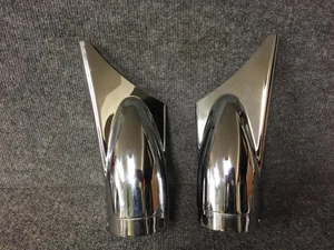 Harley Heritage Softail Springer Touring Shark Fin Muffler End Caps 65263-97 - Picture 1 of 1