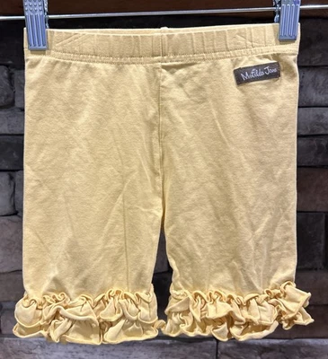 Girls MATILDA JANE Yellow Cricket Ruffled Shorties Shorts Size 6 *B5 - Image 1 of 4