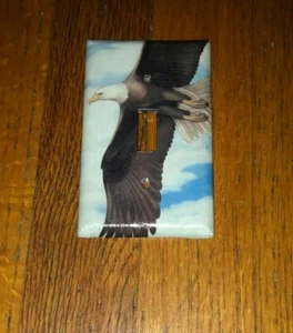 PLACA DE INTERRUPTOR DE LUZ DE PÁJARO SALVAJE AMERICANO BALD EAGLE NACIONAL A - Imagen 1 de 1