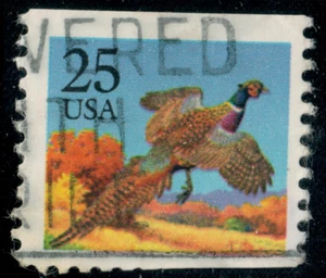 USA - 1988 - Birds - Pheasant Booklet Issue - Phasianus colchicus - 25¢ - #3769 - Picture 1 of 1