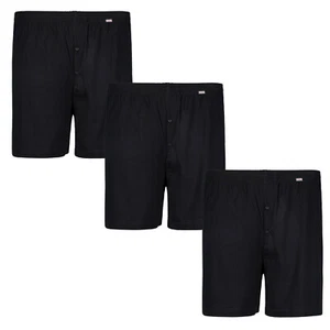ADAMO Mens Boxer Short Plus Size 8-20 Black 3 Pack Boxer Shorts Underwear - Picture 1 of 3