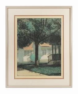 1989 Larry Welo "Rootbound" Color Etching Intaglio Vintage Nature Lithograph - Picture 1 of 5