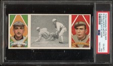 1912 T202 Hassan Triple Folder Wallace Laporte A Close Play At Home PSA 6.5