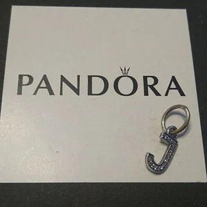 Pandora Ciondolo Lettera Scintillante J 791322cz Argento ALE 925 - Foto 1 di 2