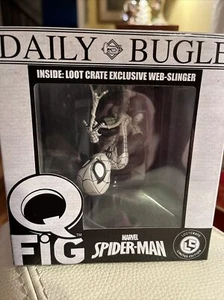 Marvel Spider-Man Web-Slinger - Q-Fig - Daily Bugle - Loot Crate Exclusive NIB - Picture 1 of 7