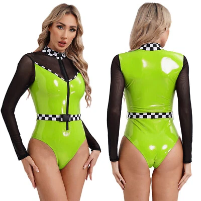 Mujeres Body Vestir Mono Juegos con disfraces Leotardo Halloween Ropa de club nocturno Una pieza Foto 1 de 4