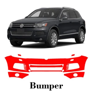 Front bumper PreCut PPF Paint Protection Film For Volkswagen Touareg 2011-2014 - Picture 1 of 8