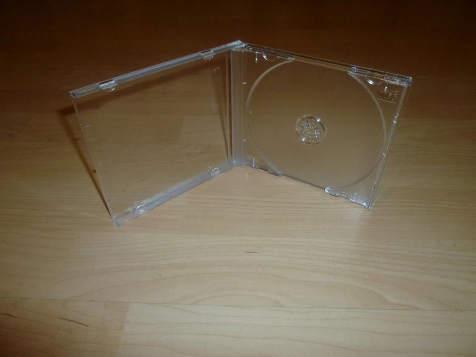 MARKENLOS CD Hülle durchsichtig transparent Case Cases Hüllen Maxi Breite 10mm 1cm Neu