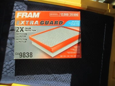 Filtro de aire protector adicional FRAM CA9838 - Chrysler 300, Dodge Challenger, cargador Foto 1 de 2