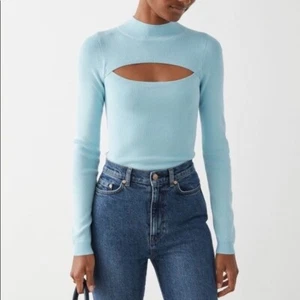 & Other Stories Cutout Mock Neck Long Sleeve Knit Top XS - Picture 1 of 7