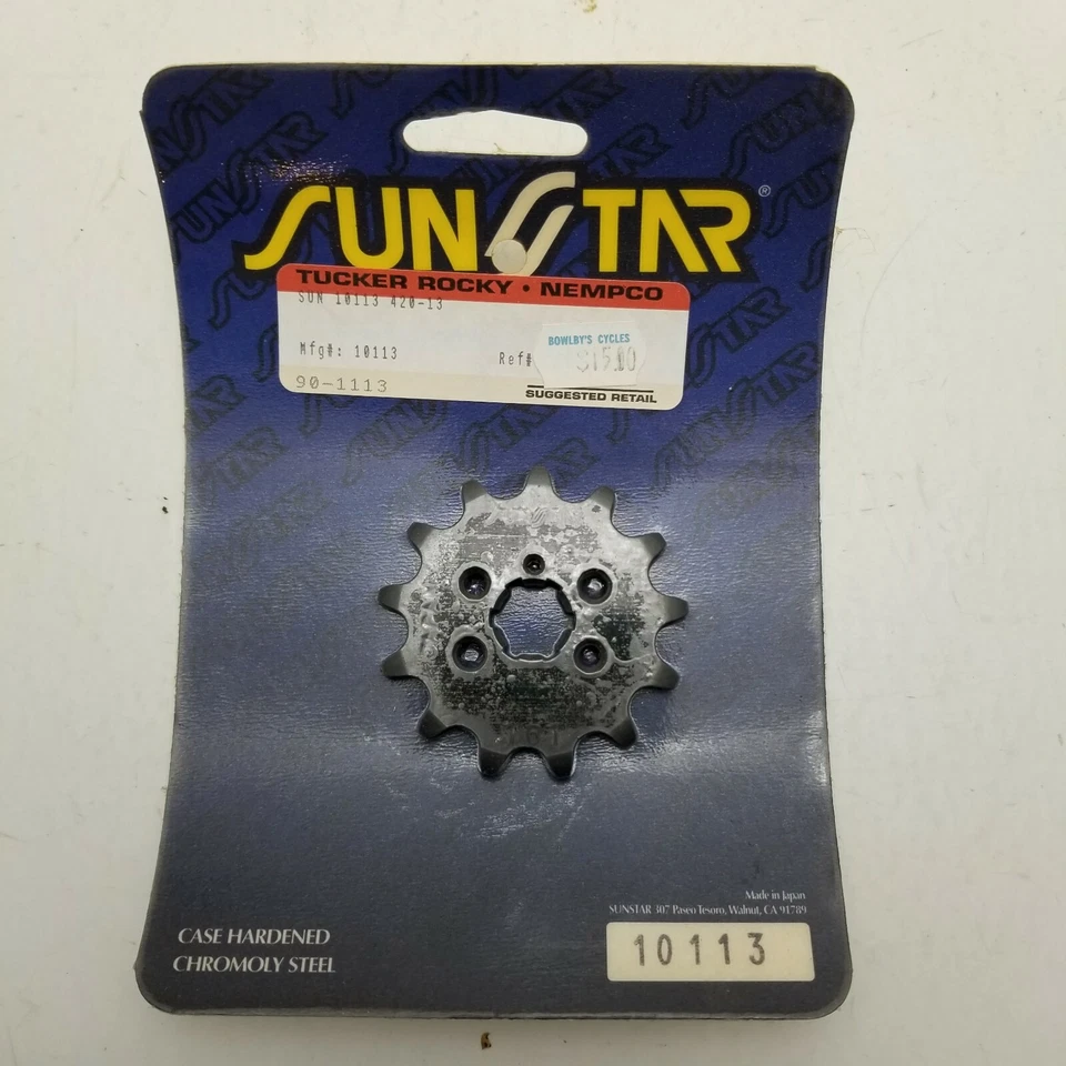 Suzuki RM60 1973 1983 Sunstar piñón delantero 13t nuevo en stock Foto 1 de 4