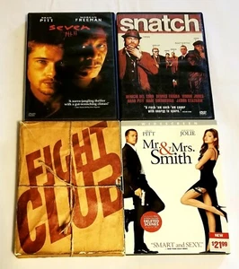 Seven / Se7en, Snatch, Fight Club & Mr. & Mrs. Smith DVD Lot Brad Pitt - Imagen 1 de 5