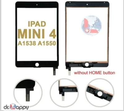 Black Touch Screen Digitizer Glass for iPad Mini 4 Mini4 7.9" Retina A1550 A1538 - Image 1 of 4