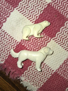 Playmobile Vintage Cane Labrador Bianco e Orso Bianco - Foto 1 di 1