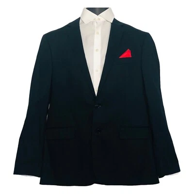 SPORTSCRAFT Mens Jacket Size 104 / 42  Navy Blue Cotton Blazer Red Pocket Square - Image 1 of 4