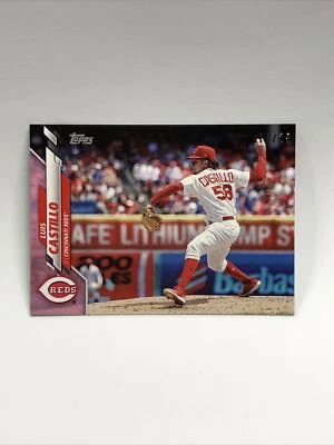 2020 Topps Mini On-Demand #107 LUIS CASTILLO Pink Border #11/25 Cincinnati Reds - Image 1 of 2