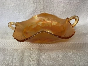 Vintage Carnival Glass Candy Dish Strawberry Design - Picture 1 of 5