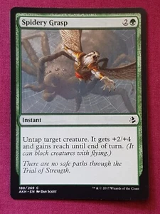 Magic The Gathering AMONKHET SPIDERY GRASP green card MTG - Picture 1 of 2