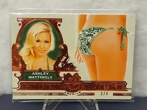 2022 BENCHWARMER EMERALD ARCHIVE ASHLEY MATTINGLY GREEN BACKS BUTT CARD /4 RIP - Picture 1 of 2