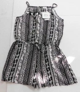 Joey B. Girls Romper Black /White Floral Size XL - Picture 1 of 9