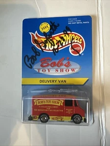 Hot Wheels Delivery Van, Bob's Toy Show, Red, LE AUTOGRAPHED - Picture 1 of 1
