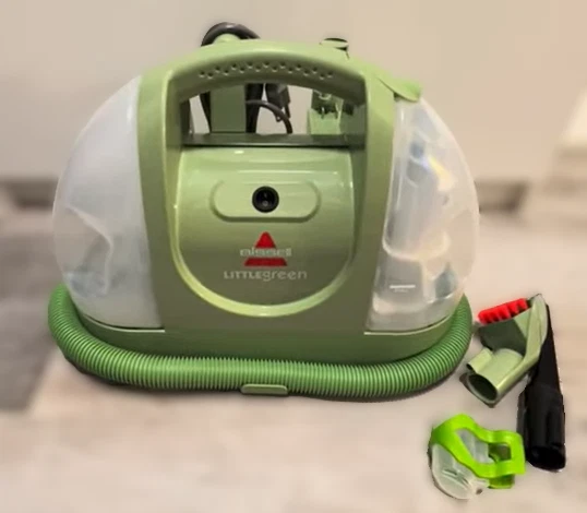 Limpiador de tapicería de alfombras Bissell Little Green con herramientas y fórmula 1400B Foto 1 de 4