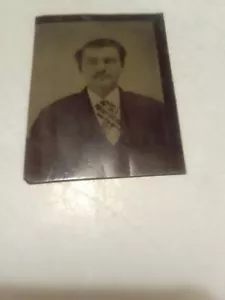 Antique Rare Tin Type Victorian Man Civil War Era Photograph - Picture 1 of 5