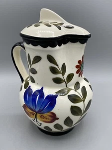 Antiker Erphila Kunstkeramik Iris Tschechoslowakei Krug mit Deckel Krug 1918-1921 - Bild 1 von 9