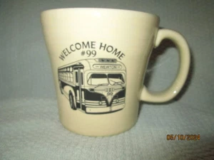 Fiesta Ware ELFENBEIN Weirton Museum P&W Bus #99 Aufkleber konischer Becher neu USA - Bild 1 von 4
