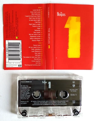 Mc The Beatles 1 One Musicassetta Pop Rock Psychedelic Beat Compact Cassette - Immagine 1 di 3