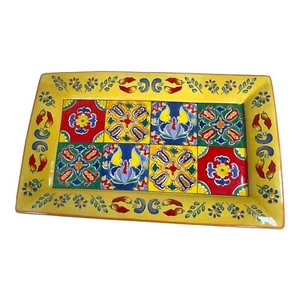 Bella Casa La Cocina By Ganz Lg Rectangular Serving Platter Southwest 17X11 READ - Picture 1 of 13