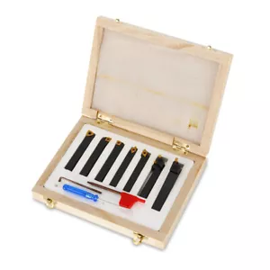 8x8mm 7pcs lathe chisel set turning steel clamp holder drill rod indexable insert - Picture 1 of 12