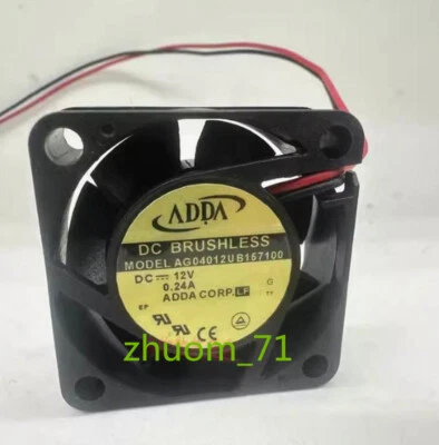 1PC ADDA 4015 AG04012UB157100 DC12V 0.24A 4CM Cooling fan - Image 1 of 3