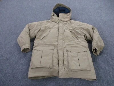 Vintage LL Bean Jacket Adult L Beige Down Puffer Coat Heavy Outdoors Barn Mens - Image 1 of 4