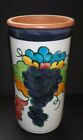 Vintage Art Pottery Vase/ Utensil Holder / Signed