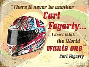 Carl Fogarty Helmet fridge magnet (og) - Picture 1 of 1
