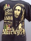 T-shirt noir Bob Marley Soul Rebel Freedom Fighter Legend taille adulte 