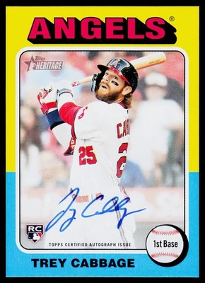 2024 Topps Heritage #ROA-TC Trey Cabbage Real One Autographs - Image 1 of 2