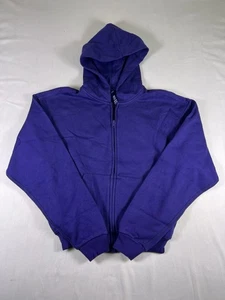 Skims Damen Hoodie Baumwolle Fleece Reißverschluss Gr. XXS Lila - Bild 1 von 7