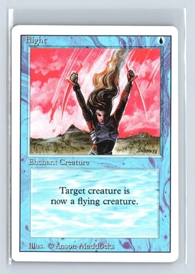 (2x) FLIGHT – MTG Magic the Gathering Card – Revised – Common - Image 1 of 4