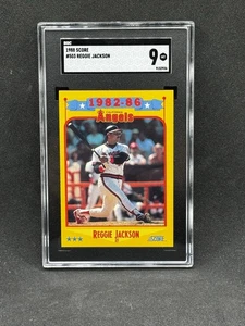 1988 Score Reggie Jackson #503 SGC 9 MINT Angels ‘82-‘86 - Picture 1 of 2