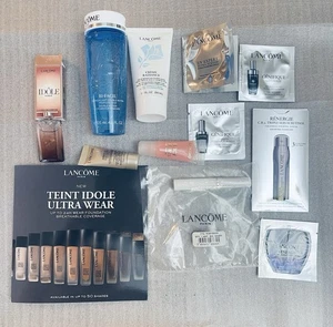 Lotto Lancome Skin Care & Makeup - 2 Full Size + 10 Campioni Siero Crema Trucco - Foto 1 di 9