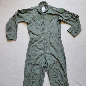 US Military Flight Flyers Suit Mens 40L CWU27/P Green USAF Air Force - Picture 1 of 7