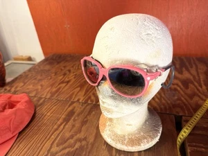 Vintage hot pink mountaineering glasses leather vinyl hipster super cool! - Picture 1 of 12