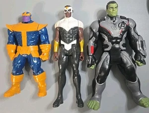 Lot of 3 Action Figures Hero Fighter Bots Superheroes 10-12 " Mixed Toy Bundle - Picture 1 of 2