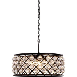 Elegant Lighting 1214D25MB/RC Madison Pendant Matte Black - Picture 1 of 1