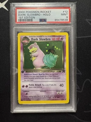Dark Slowbro 1st Edition 12/82 PSA 9 Holo Vintage Pokemon Card Team Rocket 2000 - Image 1 of 2