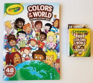 Crayola 48 Seiten Farben der Welt Mal- & Aktivitätsbuch mit Buntstiften - Bild 1 von 1