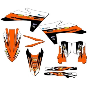 2024-2025 XC-W VELOCITY Orange Senge Graphics Kit Compatible with KTM - Picture 1 of 10